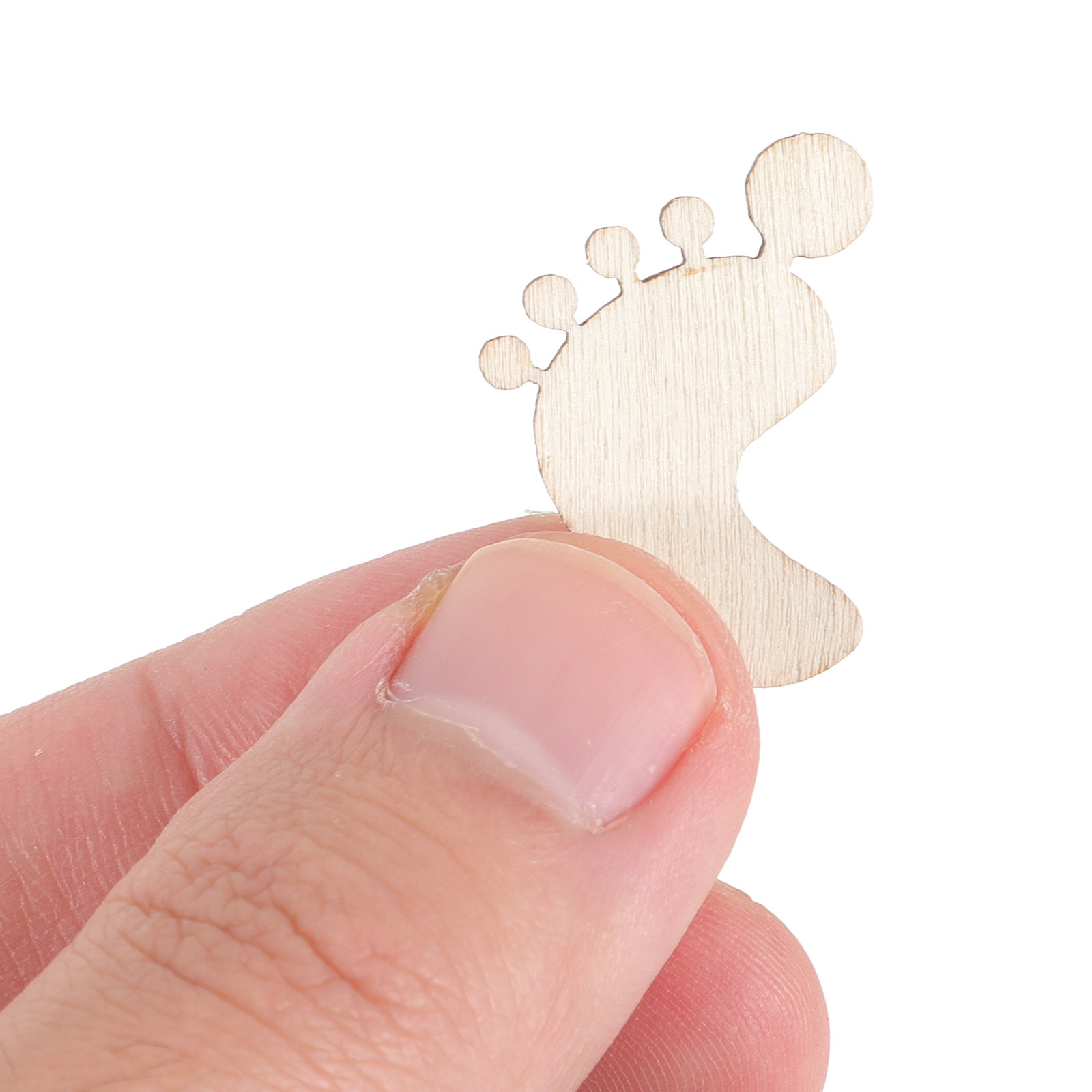 Embellish Craft - 20Pcs Wooden Foot Shapes Blank Wood