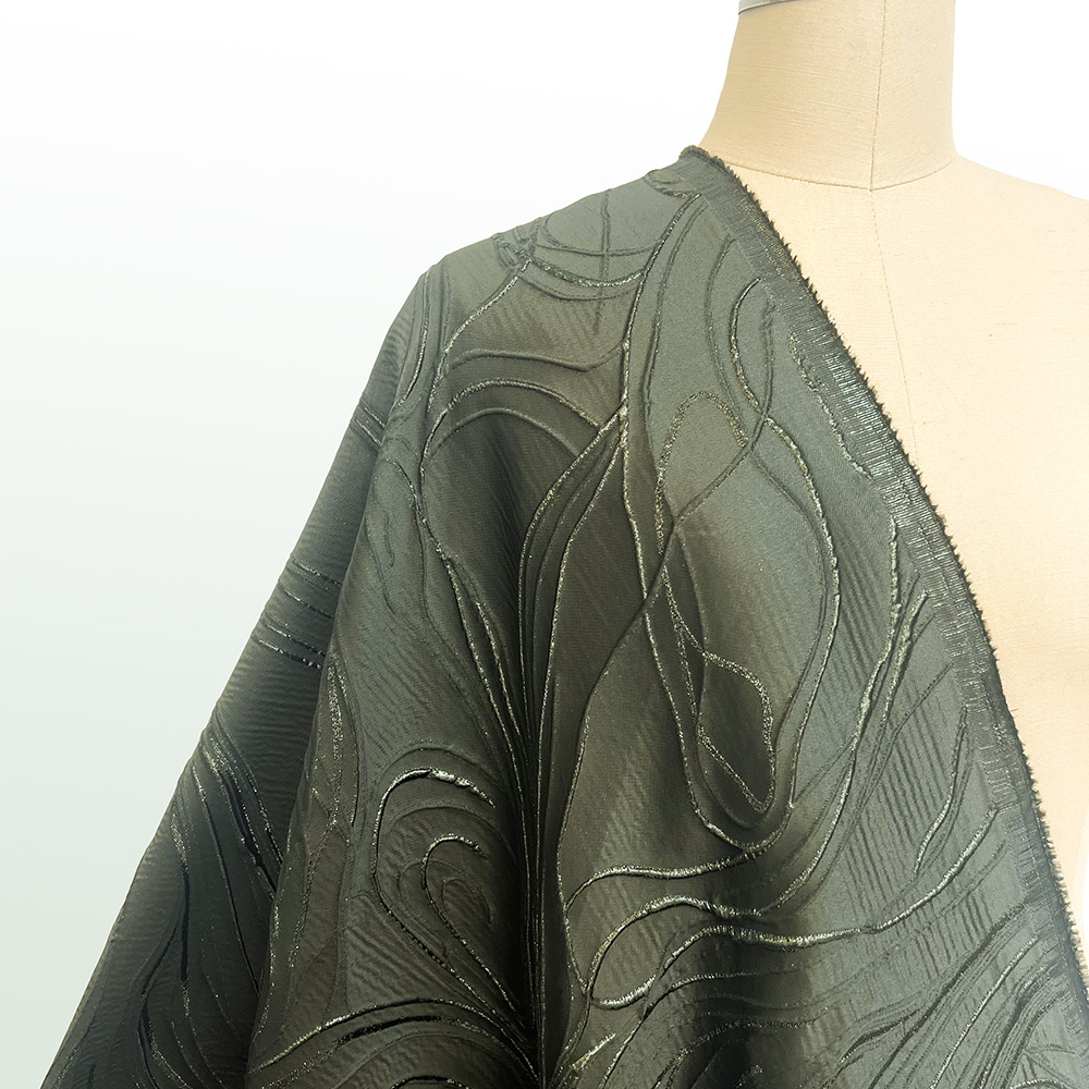 Crystal Mesh Fabric - High Quality Jacquard Lace Fabric 5