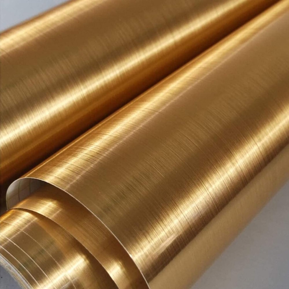 Gold Wallpaper Self-Adhesive C - Glitter Vinyl Roll recension och pris