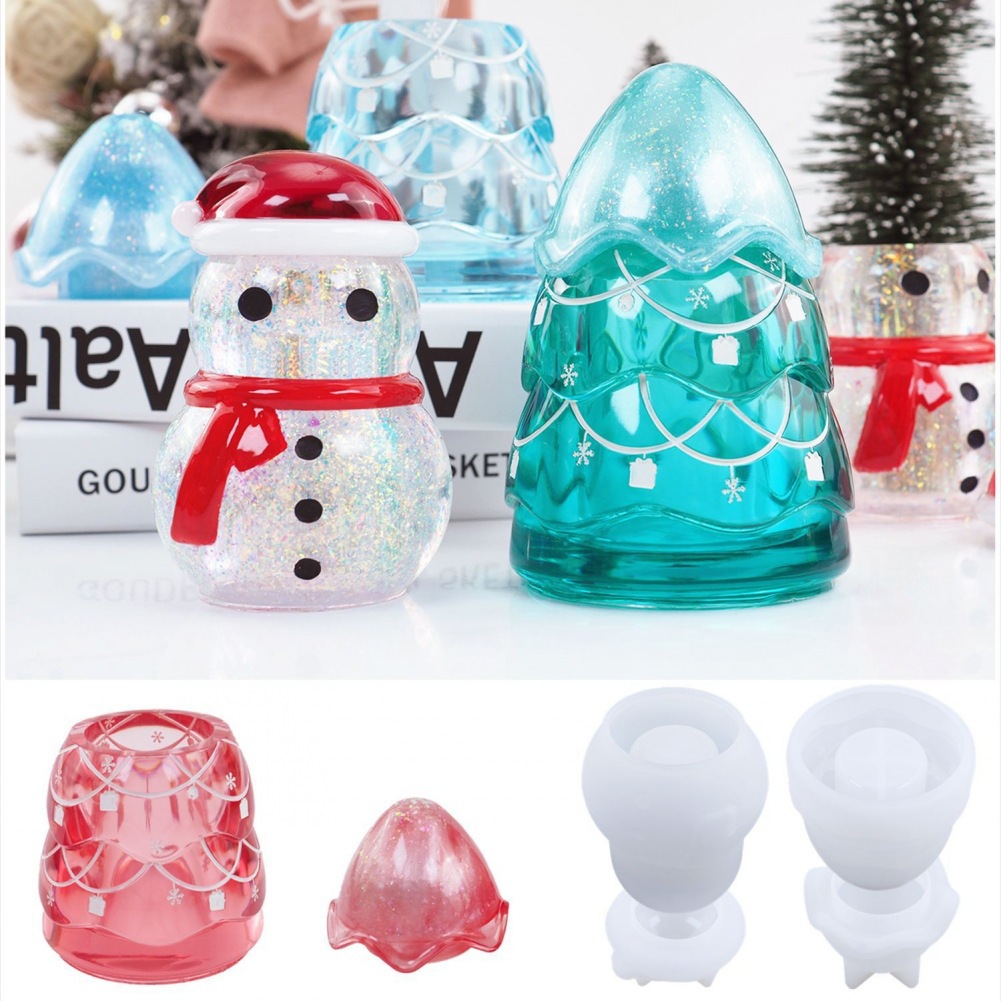 Christmas Storage Jar Epoxy Re - Craft Embellishment Storage recension och pris