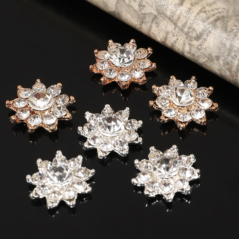 Engood 100Pcs 17mm Snowflake R - Sew On Rhinestone recension och pris