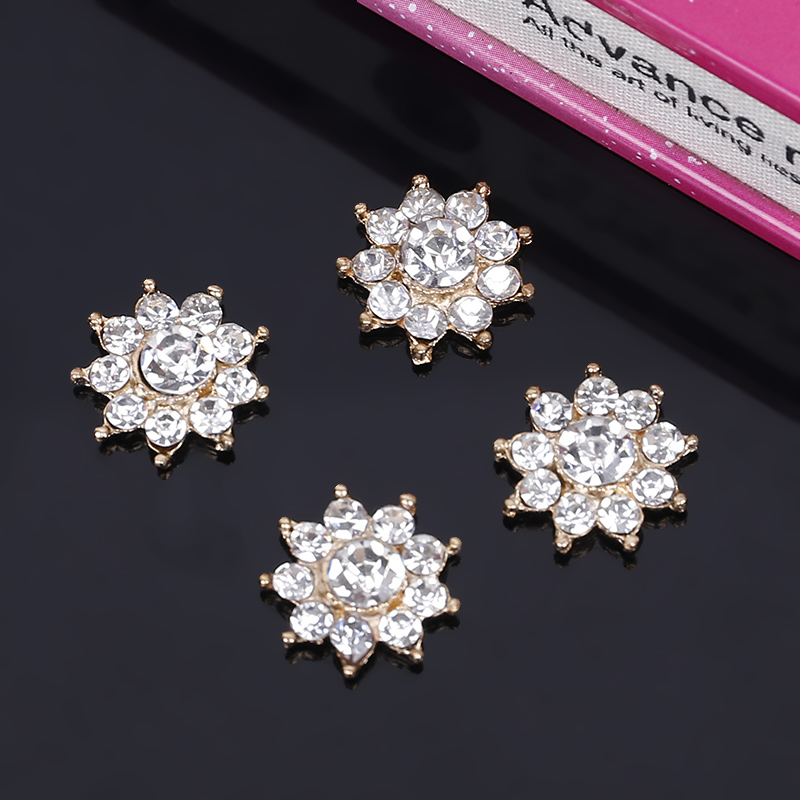 Engood 100Pcs 17mm Snowflake R - Sew On Rhinestone recension och pris
