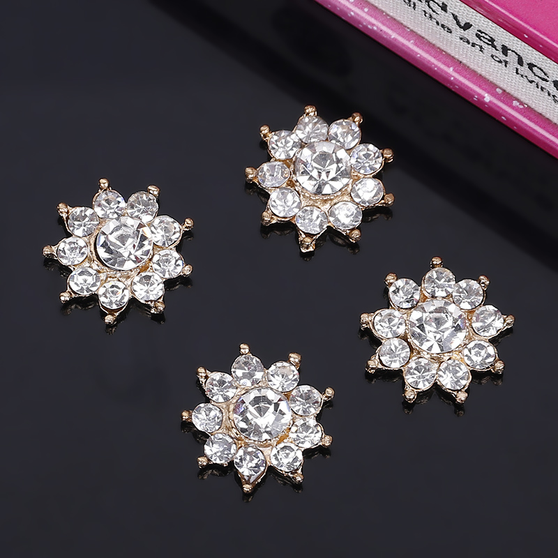 Engood 100Pcs 17mm Snowflake R - Sew On Rhinestone recension och pris