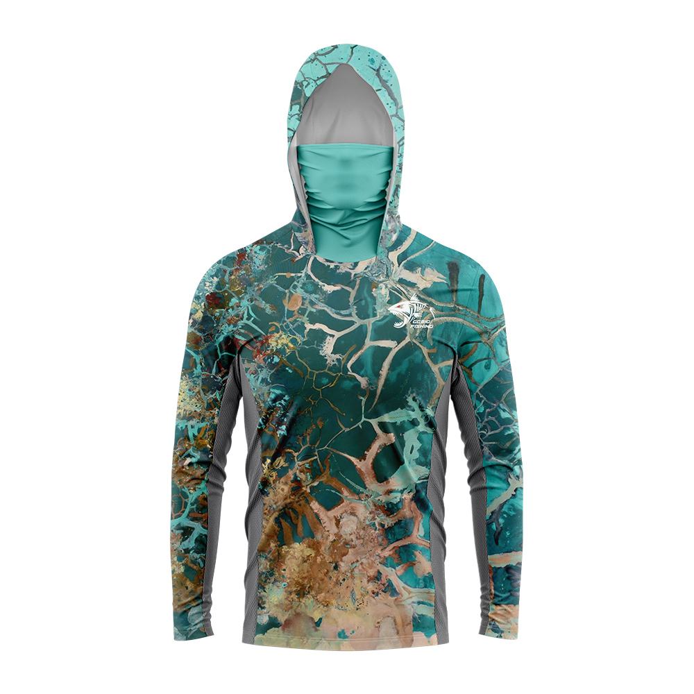 UPF50+ Hooded Fishing Shirt Bu - Embellish Knit recension och pris
