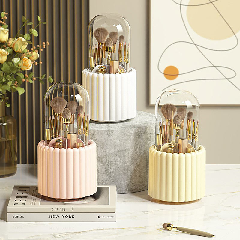 360° Rotating Makeup Brushes H - Craft Embellishment Storage recension och pris