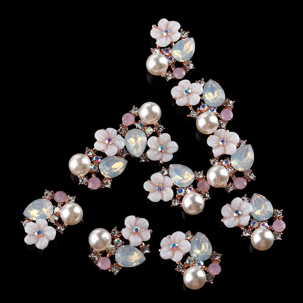 10PCS Plating Apparel Flatback - Sew On Rhinestone recension och pris