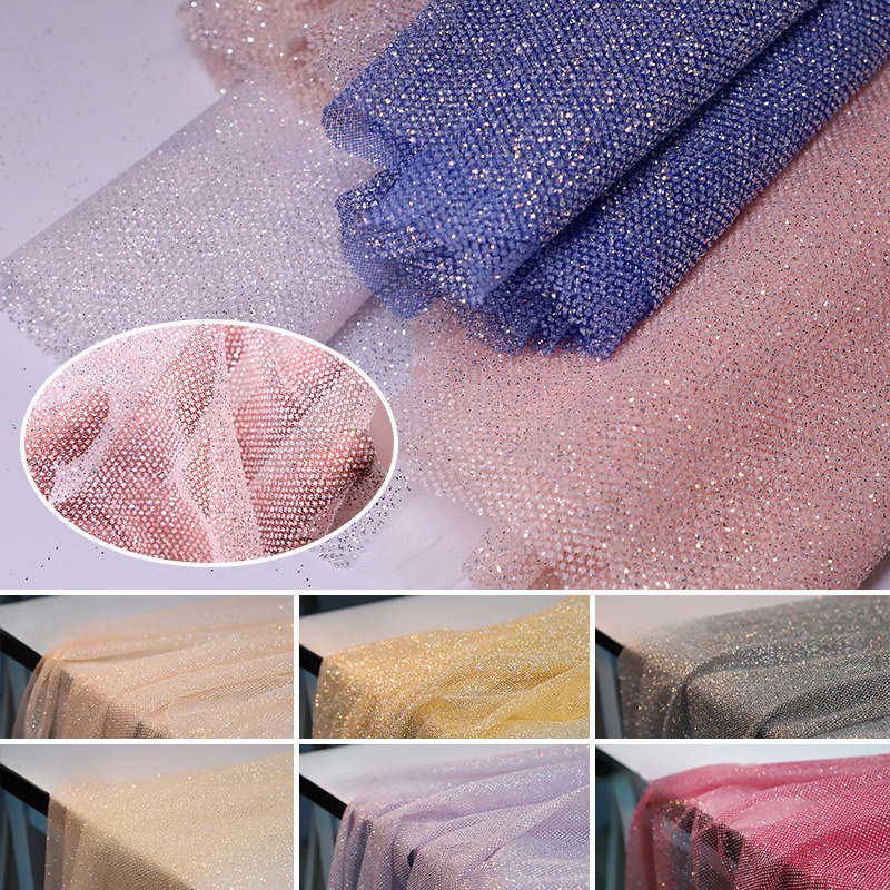100/300/500cm X150cm Shiny Gli - Crystal Mesh Fabric recension och pris