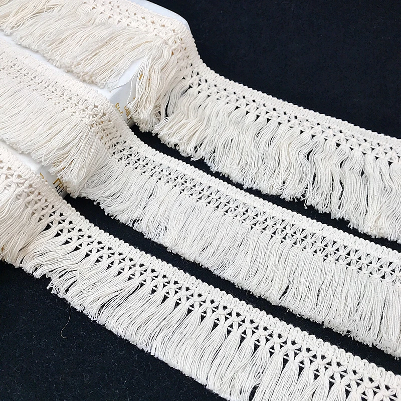 10Yard/Lot Beige 6CM/8CM Tasse - Fringe Ribbon Sewing recension och pris