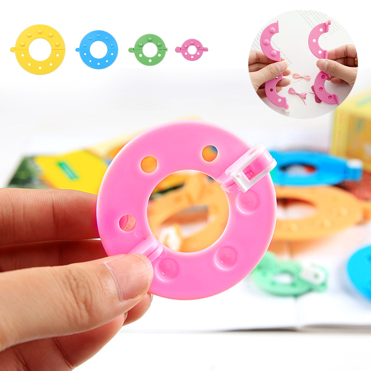 8Pcs Fluff Ball Maker 4 Sizes  - Pom Pom Maker Tool recension och pris