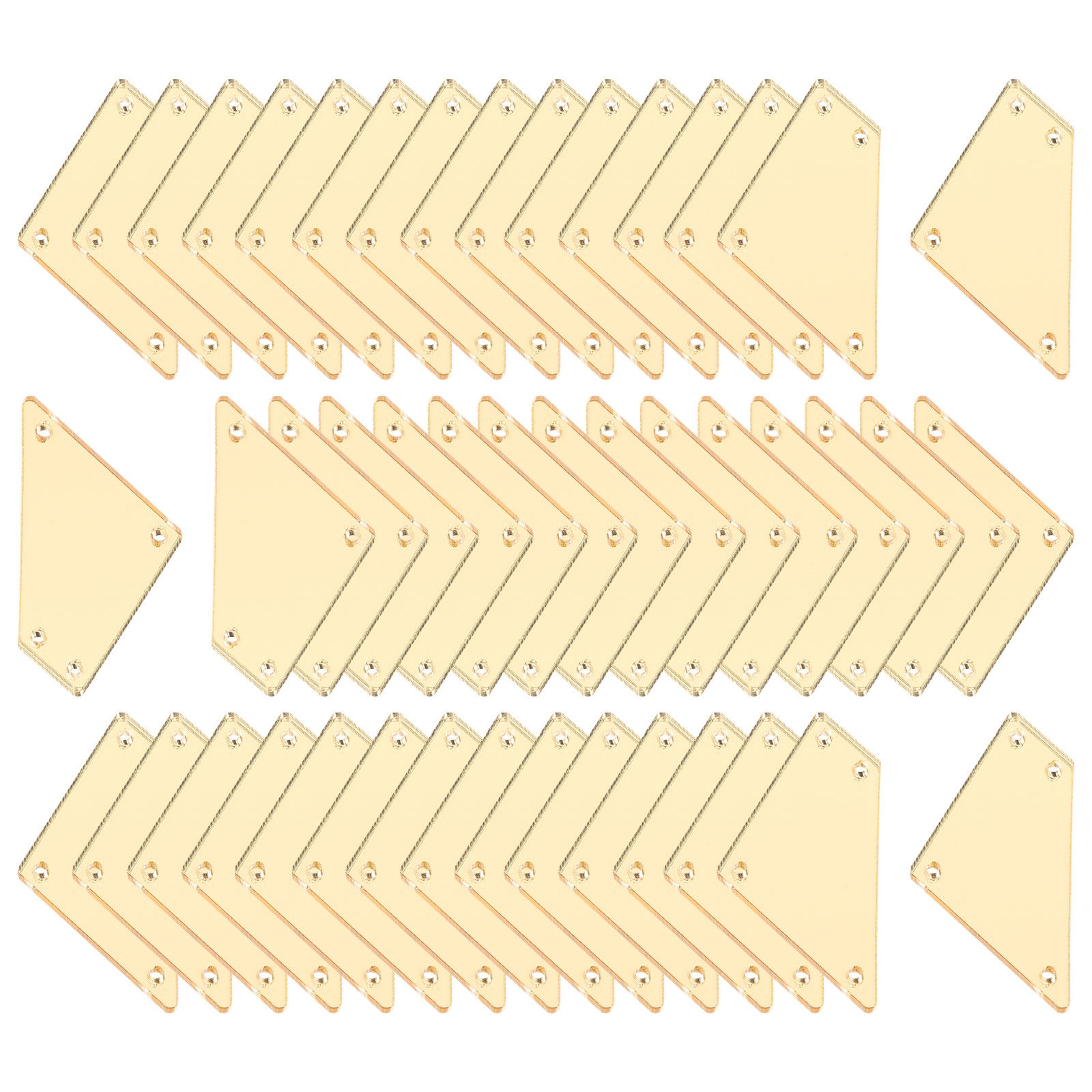50Pcs Acrylic Mirror Rhineston - Sew On Rhinestone recension och pris