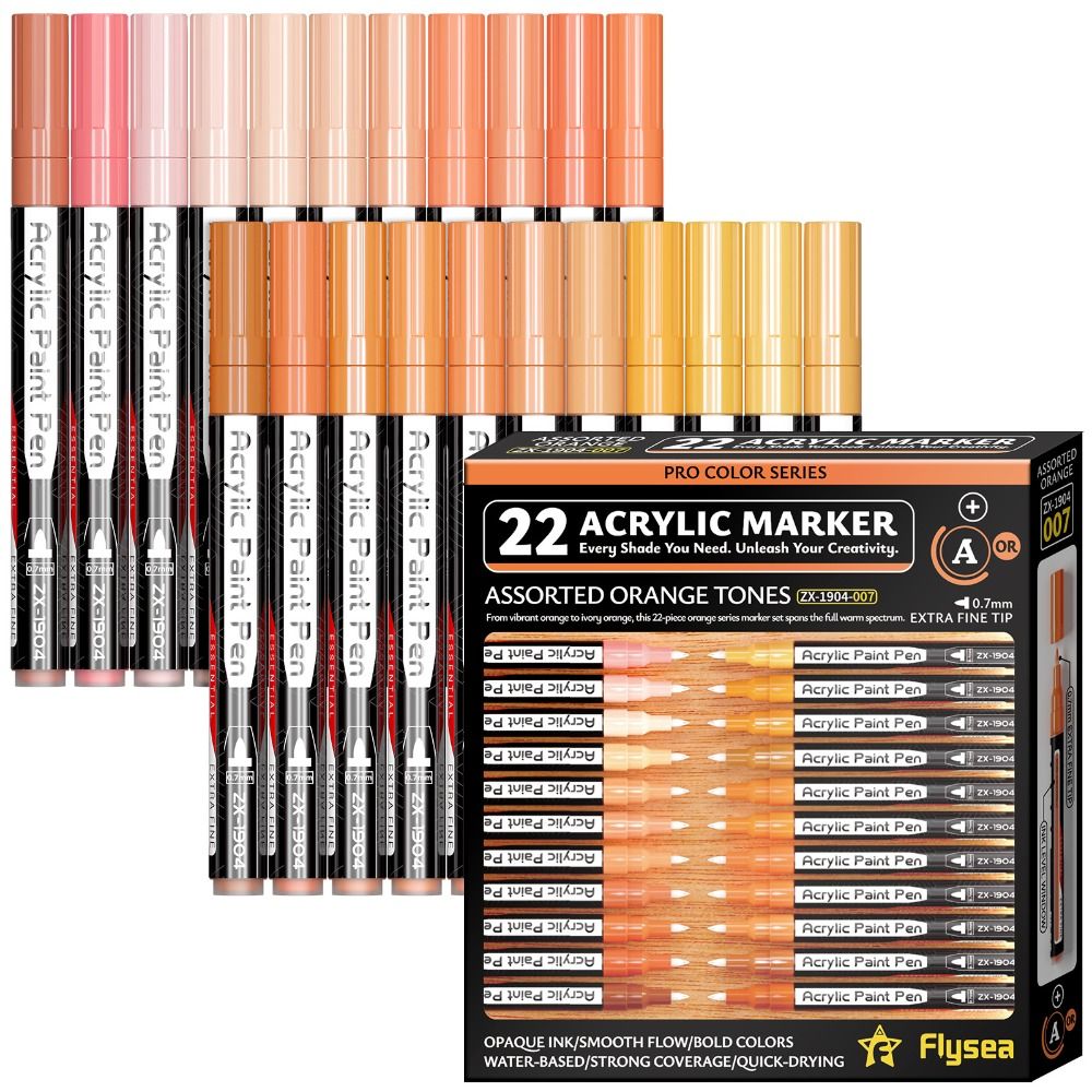22pcs 0.7mm Extra Fine Tip Acr - Copic Marker Classic recension och pris